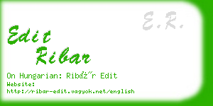 edit ribar business card